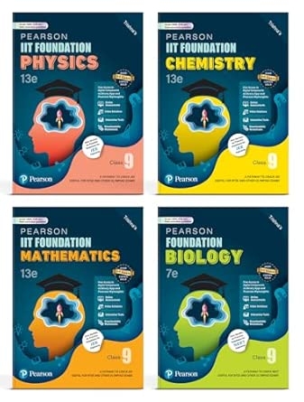 Pearson IIT Foundation' 25 Class 9 Physics Chemistry Mathematics Biology|For JEE NTSE & Olympiad Exams| JEE Practice Questions |Free acess to Online Assessments Video Solutions & Interactive Tests