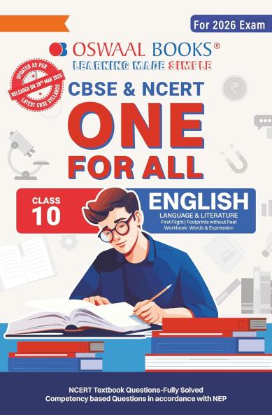 Oswaal CBSE & NCERT One for All Class 10 English Language & Literature (For 2026 Exam)