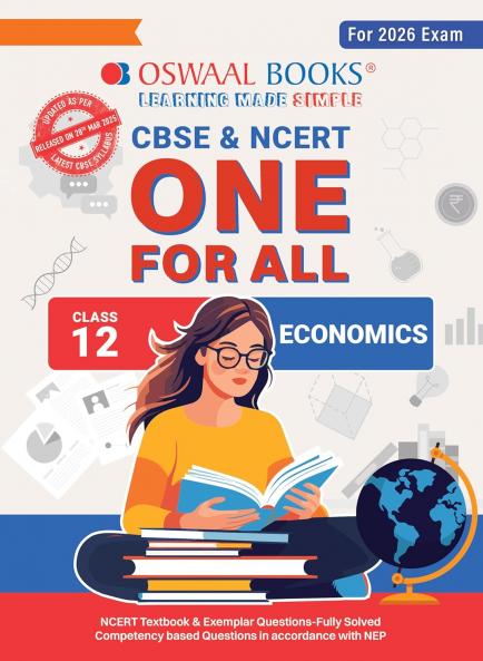 Oswaal CBSE & NCERT One for All Class 12 Economics (For 2026 Exam)