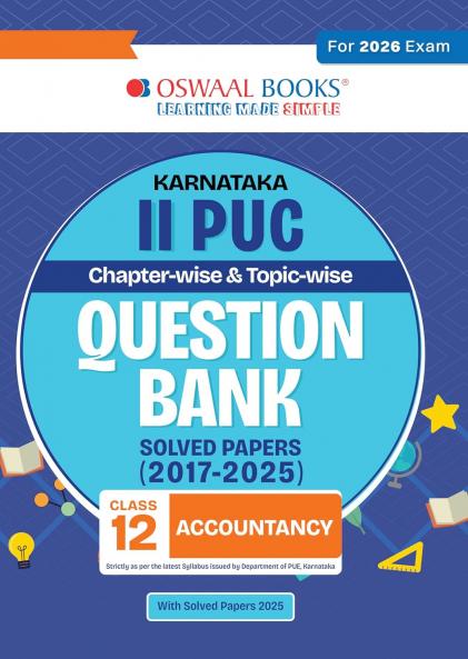 Oswaal Karnataka II PUC Chapterwise & Topicwise Question Bank Class 12 - Accountancy