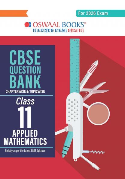 Oswaal CBSE Question Bank Class 11 Applied Mathematics For 2026 Exam