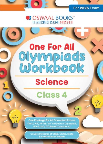 Oswaal One for All Olympiads Workbook Class 4 Science For 2025 Exam