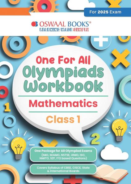 Oswaal One for All Olympiads Workbook Class 1 Mathematics For 2025 Exam