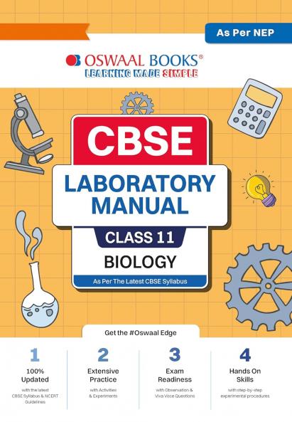 Oswaal CBSE Laboratory Manual Class 11 Biology Book ( Latest Edition )