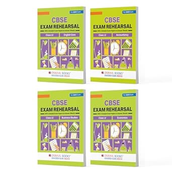 Oswaal CBSE Exam Rehearsal Class 12 (Set of 4 Books) English Accountancy Business Studies & Economics For 2025 Board Exam