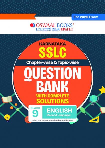 Oswaal Karnataka Chapterwise & Topicwise Question Bank Class 9 - English Second Language