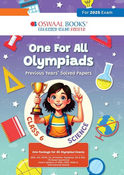 Oswaal One for All Olympiads Previous Year Solved Papers Class 6 Science For 2025 Exam