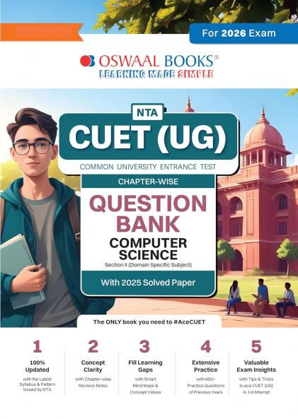 Oswaal NTA CUET (UG) Chapter-wise Question Bank Computer Science For 2026 Exam