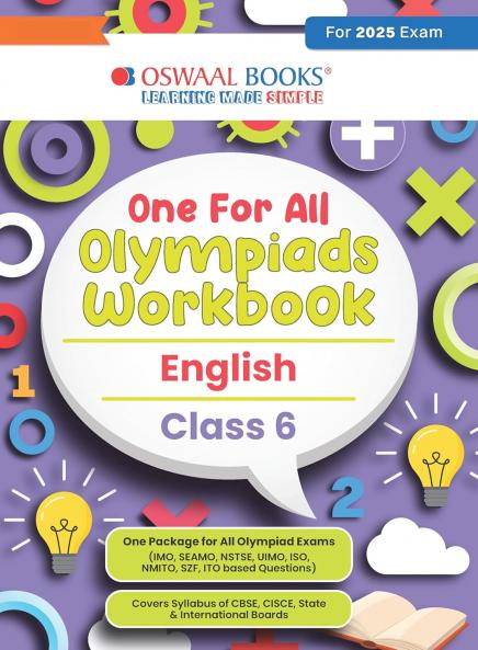 Oswaal One for All Olympiads Workbook Class 6 English For 2025 Exam