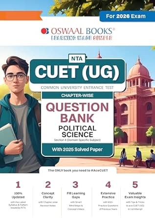 Oswaal NTA CUET (UG) Chapter-wise Question Bank Political Science For 2026 Exam