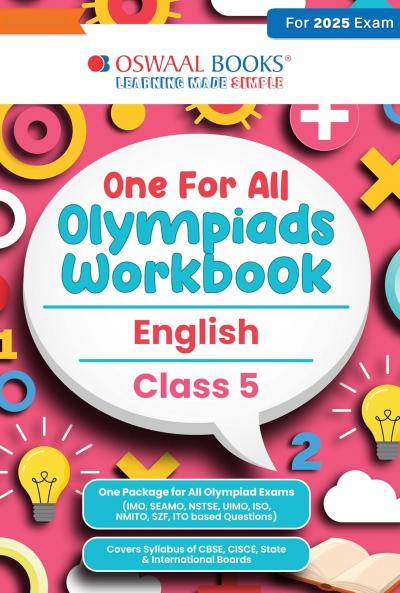 Oswaal One for All Olympiads Workbook Class 5 English For 2025 Exam