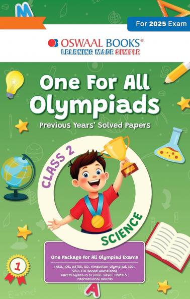 Oswaal One for All Olympiads Previous Year Solved Papers Class 2 Science For 2025 Exam