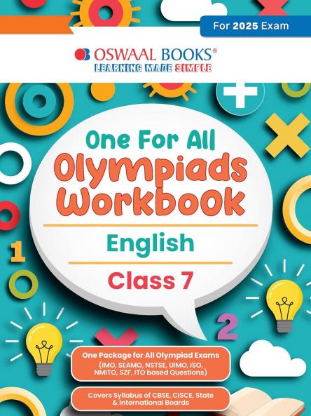 Oswaal One for All Olympiads Workbook Class 7 English For 2025 Exam