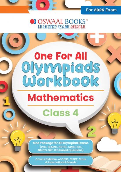Oswaal One for All Olympiads Workbook Class 4 Mathematics For 2025 Exam