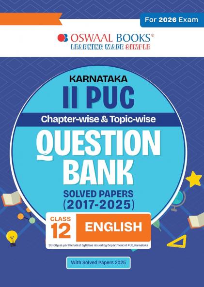 Oswaal Karnataka II PUC Chapterwise & Topicwise Question Bank Class 12 - English