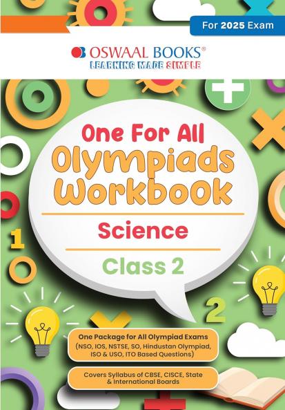 Oswaal One for All Olympiads Workbook Class 2 Science For 2025 Exam