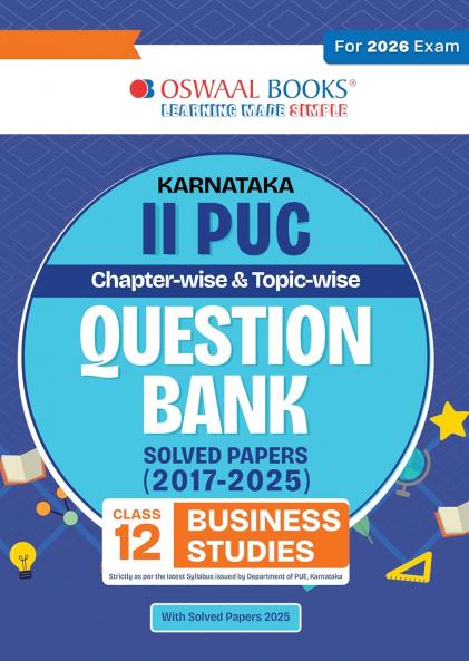 Oswaal Karnataka II PUC Chapterwise & Topicwise Question Bank Class 12 - Business Studies