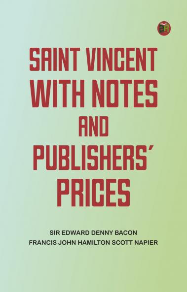 Saint Vincent with notes and publishers' prices