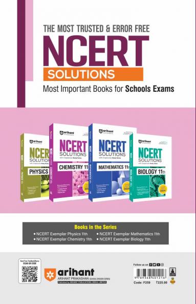 Arihant NCERT Exemplar Physics 11th Latest Rationalized Edition | Problems & Solutions with Exclusive Elements | Thinking Process Concept Insight Mistake Alert | For Exam 2025-26
