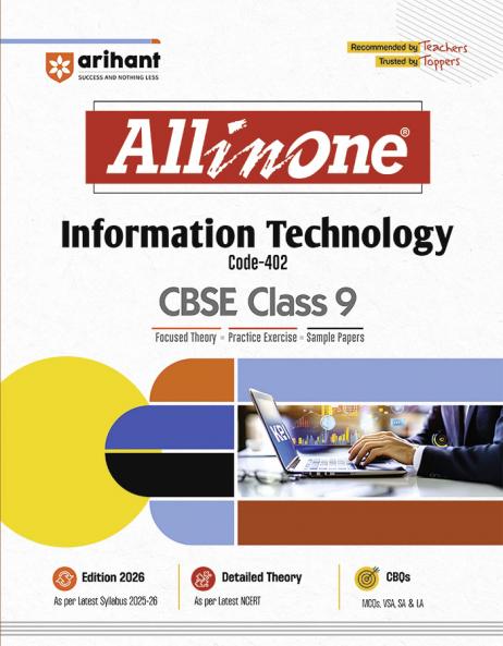 Arihant All in One Information Technology Class 9 for CBSE Exam 2025-26