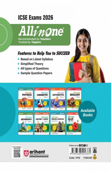 ICSE All In One Geography Class 9 Exam 2026