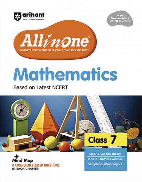 CBSE All in One Mathematics Class 7 Exam 2025-26 | Sample Question Papers, Mind Map & Competency Based Questions | Based on Latest NCERT