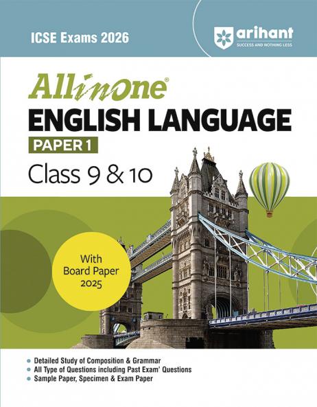 ICSE All in One English Language Paper 1 Class 9 & 10 Exam 2026 | Detailed Study of Composition & Grammar All type of Ques including Past Exam Ques Sample Paper Specimen & Exam Paper with Board Paper 2025