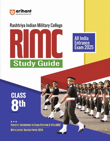 Rashtriya Indian Military College (RIMC) Admission Test Class - VIII | Study Guide | English Medium