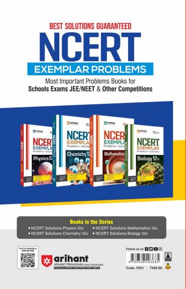 NCERT Solutions Mathematics Class 12th with Chapterwise Study Notes | English Medium