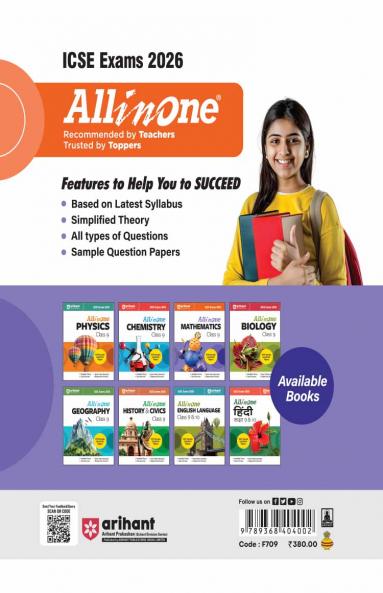 ICSE All In One Mathematics Class 9 Exam 2026