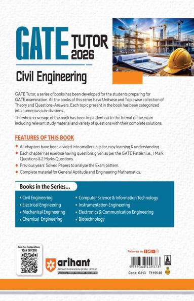 GATE Tutor Civil Engineering Exam 2026 | With Solved Papers 2025-23 & 5  Mock Tests by Prashant Dixhit