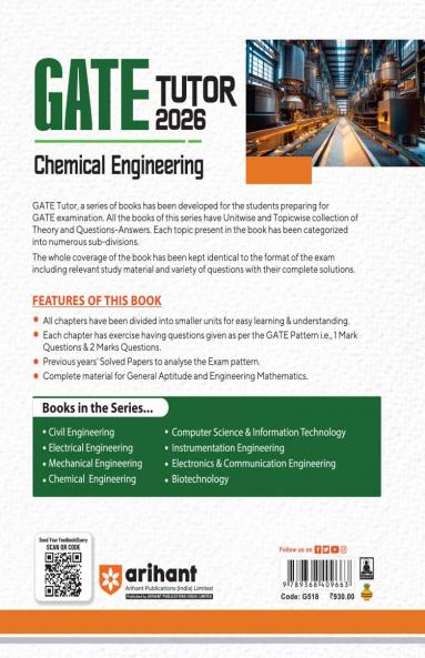 GATE Tutor Chemical  Engineering Exam 2026 | With Solved Papers 2025-23 & 3 Mock Tests by Nikhil Gupta, Abhinav Jain