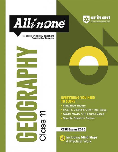 CBSE All in One Geography Class 11 Exam 2025-26 | NCERT & Other Important Questions Sample Question Papers | Including Mind Maps & Practical Work