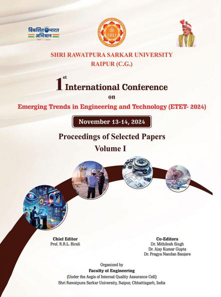 Proceedings of Selected Papers Volume I 1st International Conference on Emerging Trends in Engineering and Technology (ETET-2024)