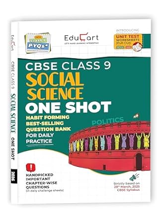 Educart CBSE Class 9 Social Science One-shot Question Bank 2026 (Strictly for 2025-26 Exam)  (Paperback Educart)