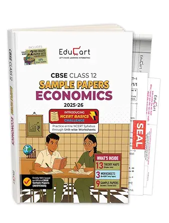 Educart CBSE Sample Paper Class 12 2025-26 – Economics (Based on latest CBSE Sample Papers Released on 30-07-25) For 2026 Board Exam