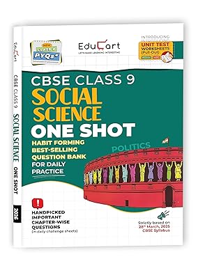 Educart CBSE Class 9 Social Science One-shot Question Bank 2026 (Strictly for 2025-26 Exam)  (Paperback Educart)