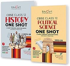 Educart CBSE Class 12 One Shot Question Bank 2026 History and Political Science (Updated for 2025-26 Exam) Bundle of 2 Books