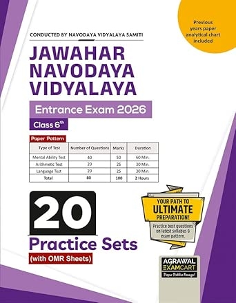 JNV Class 6th Practice Sets (PBEM)