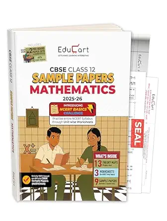 Educart CBSE Sample Paper Class 12 2025-26 – Mathematics (Based on latest CBSE Sample Papers Released on 30-07-25) For 2026 Board Exam