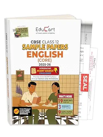 Educart CBSE Sample Paper Class 12 2025-26 – English Core (Based on latest CBSE Sample Papers Released on 30-07-25) For 2026 Board Exam