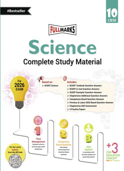 Full Marks Science Complete Study Material Class 10 | Based on New NCERT Science Textbook and CBSE Syllabus | Includes Chapterwise Summary Solved Q/A Practice Papers and More