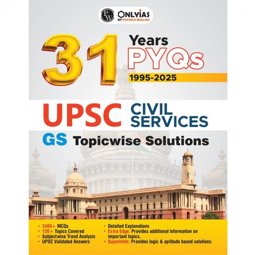 PWONLYIAS UPSC 31 Years PYQs (2025-1995) GS Topicwise Solutions For Civil Services