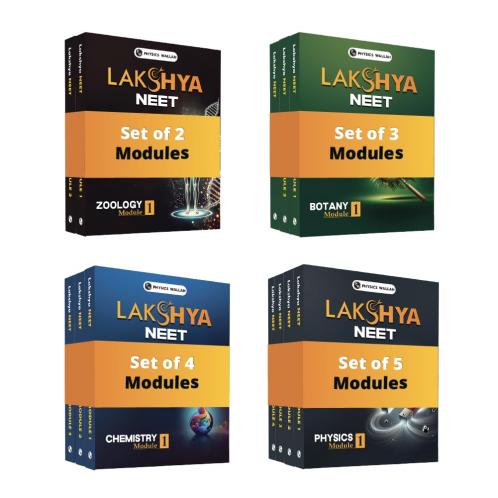 PW Lakshya For NEET Class 12 Physics Chemistry Botany and Zoology Modules with Solutions & 14 OMR Sheets Combo Set of 14 Books For 2025-2026 Exams [Paperback] Physics Wallah