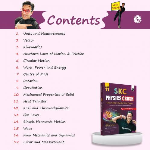 PW SKC Physics Crush Class 11 Handwritten Format Notes By Saleem Sir For JEE and NEET Exams | A Beautiful Journey From Basic to JEE Advanced via JEE/ NEET