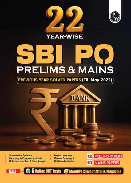 SBI PO 22 Previous Year Solved Papers Prelims & Mains (2015-2025)