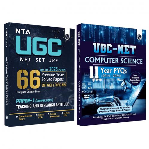 PW NTA 66 UGC NET Paper 1 (Teaching & Research Aptitude) 16 Years PYQs with Complete Chapter Notes + Computer Science (Paper 2) 11 Years (2014- 2024)