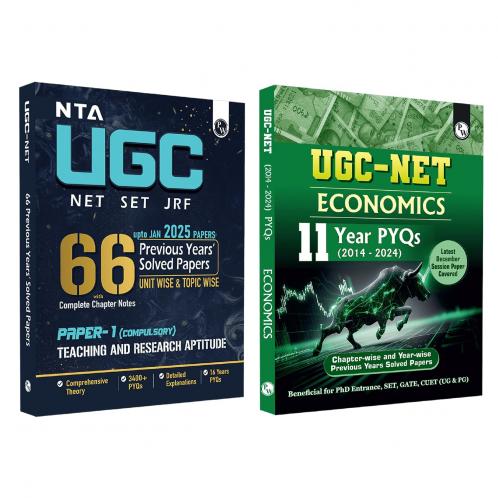 PW NTA 66 UGC NET Paper 1 (Teaching & Research Aptitude) 16 Years PYQs with Complete Chapter Notes + Economics (Paper 2) 11 Years (2014- 2024) I Unitwise and Topicwise