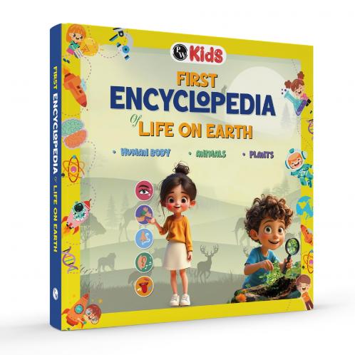 First Encyclopedia Life On Earth - Human Body Animals & Plants For Kids| Kids Encyclopedia Activity Book for 5-10 Years Old | Colorful Pictures and General Knowledge Book