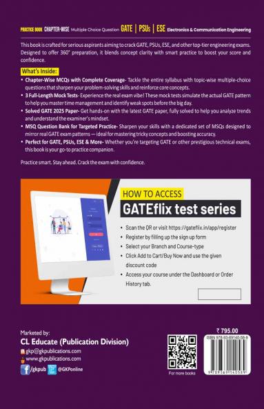 GKP Practice Book 2026 : Electronics and Communication Engineering - Chapter-Wise Multiple Choice Questions for GATE PSUs and ESE| GATE Solved Papers 2025